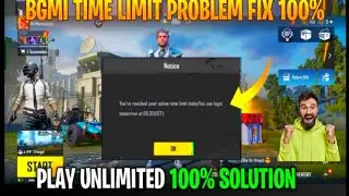 BGMI 6Hours Time Limit Problem Fix 100% | BGMI 6 Hours Timmer Problem How To Play BGMI After 6 Hours