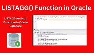 LISTAGG function in Oracle | LISTAGG() function | Oracle SQL Tutorial for beginners| Techie Creators