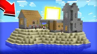 ВСЯ НАША ДЕРЕВНЯ НАХОДИТСЯ НА НЕОБИТАЕМОМ ОСТРОВЕ В МАЙНКРАФТ | Компот Minecraft