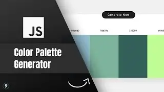 Build A Color Palette Generator | Vanilla Javascript