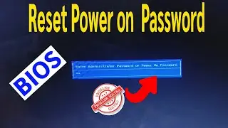 Fix: Enter Administrator Password or Power on Password | Reset forgotten HP Laptop BIOS Password |