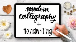 Procreate iPad Lettering Tutorial: Calligraphy and Handwriting Styles!