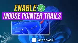 How to Enable Mouse Cursor Trails in Windows 11 | Show Mouse Pointer Trails