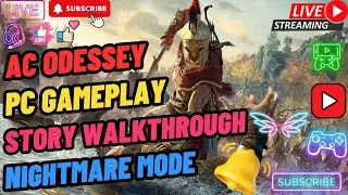 🔴 AC Odeyssey Pc Gameplay Walkthrough | Road To 1K Subscriber | Yt Stream | Vtubers #acodyssey