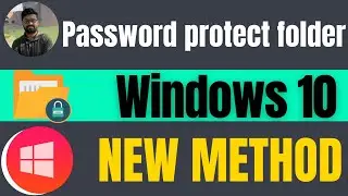 How to password protect a folder windows10 2024 | Hide Folder