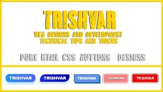 pure html and css buttons designing