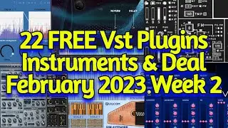 22 Best New FREE VST Plugins, Vst Instruments, Sample Packs & Plugin Deals - FEBRUARY 2023 Week 2