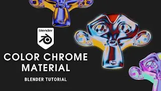 Procedural Color Chrome Material in Blender | Blender Tutorial