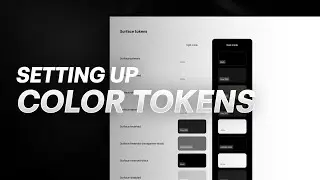 Creating COLOR TOKENS using Figma Variables for the Design System - Figma Tutorial