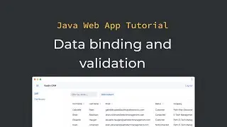 Java tutorial: Data binding and validation in Vaadin forms  (part 9)