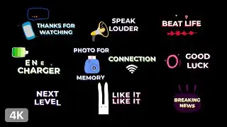 10 Social Media Sticker Titles for Youtube Instagram and Tiktok - Green Screen | No Copyright Part 1