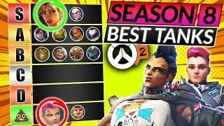 NEW SEASON 8 TIER LIST - Best TANK Heroes to Main - Overwatch 2 Meta Guide