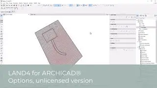 Options with an unlicensed version of LAND4  |  LAND4 for ARCHICAD®