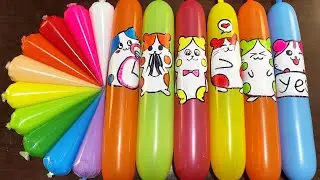 MAKING SLIME ! PIIPING BAG AND BALLOON ! SATISFYING VIDEOS 