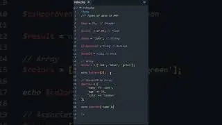 Типы данных в PHP 