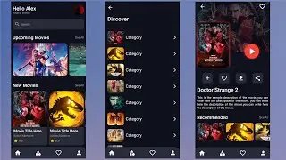 Movies App UI Design In Flutter - Movies Streaming App UI/UX Design