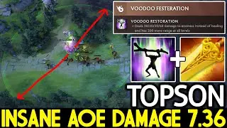 TOPSON [Witch Doctor] Created New Monster Mid with Insane AOE Damage Dota 2