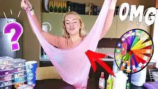 ЛИЗУН из СЛУЧАЙНЫХ ИНГРЕДИЕНТОВ | МИСТИЧЕСКОЕ КОЛЕСО ЧЕЛЛЕНДЖ / MYSTERY WHEEL OF SLIME CHALLENGE