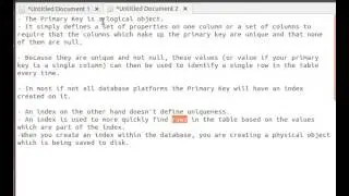 MySQL Tutorial from Terminal 20/27: PRIMARY KEY vs INDEX