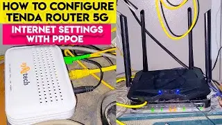 How to Configure Tenda AC1200 5G Router/Internet settings PPPoE | Setup Tenda WiFi Router 1Gb Speed.