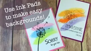 Dewdrop Ink Pads Make Easy Backgrounds