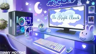 ANIMATED Twitch Overlay Stream Package:  Lo-fi Aesthetic Bedroom | Rabbit Theme |Cozy House Template