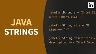 Java Tutorial - Create and concatenate STRING values