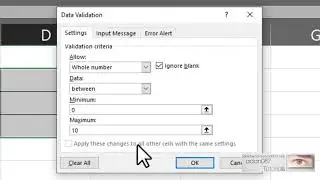 Excel Data Validation