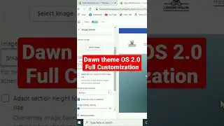 How to Customize Dawn Theme Full Tutorial