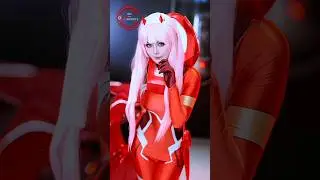 Zero Two Ready to Ride 😍 Darling in the Franxx Cosplay #shorts