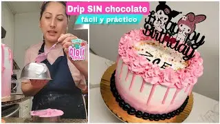 Drip para pasteles PERFECTO sin CHOCOLATE!!