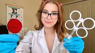 ASMR Eye Exam Lens 1 or 2 Test👓 Light Triggers for Sleep, Realistic Medical Roleplay