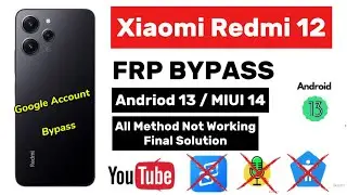 REDMI 12 5G Frp Bypass MIUI 14 Without Pc | Xiaomi HyperOS MIUI 14 Frp Bypass | New Trick 2024