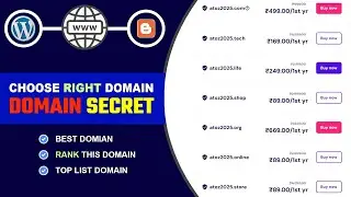 How to Choose Right Domain Name for Blogger & WordPress | Domain for Blogger