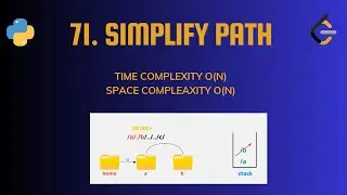 71. Simplify Path || Best Explanation In hindi || Python Code  || Stack