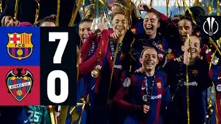 🏆 HIGHLIGHTS I FC BARCELONA 7 vs 0 LEVANTE | SPANISH SUPERCUP CHAMPIONS 🔵🔴