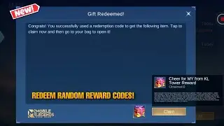 NEW ML REDEEM CODES JANUARY 2023 | REDEEM YOUR FREE RANDOM SKIN CODES REWARDS IN MOBILE LEGENDS