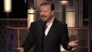 Ricky Gervais at the Golden Globes 2020   Roasting Killing and All