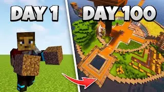 100 Days - Minecraft Superflat but NO STRUCTURES!