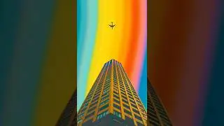 Psychedelic Animation of a building #shorts