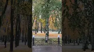 Зима в парке и осень по соседству 