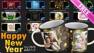 Happy New Year 2023 MUG Psd Templates FREE Download By Somnath Photography