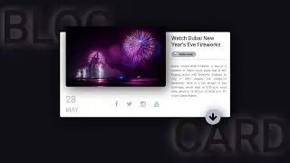 how to make a UI of  blog card using html and css | CSS Design
