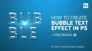 Make Bubble Text Effect + FREE Psd - Photoshop Tutorial