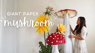 Giant Mushroom DIY 🍄 Paper Crafts Tutorial