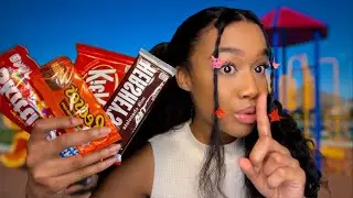 ASMR Girl Tries To Sell You Candy at Recess (Candy is Banned at School) 🍬🛝