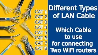 Different Types of LAN / Ethernet Cables | Which LAN Cable to use for connecting two WiFi Routers