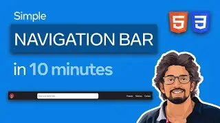 Create simple navigation bar with HTML & CSS in 10 minutes