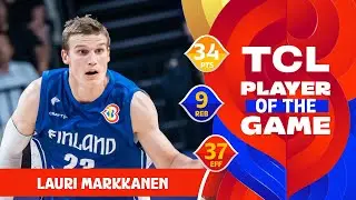 Lauri Markkanen (34 PTS) | TCL Player Of The Game | CPV vs FIN | FIBA Basketball World Cup 2023