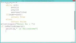 Python Program - Palindrome or Not